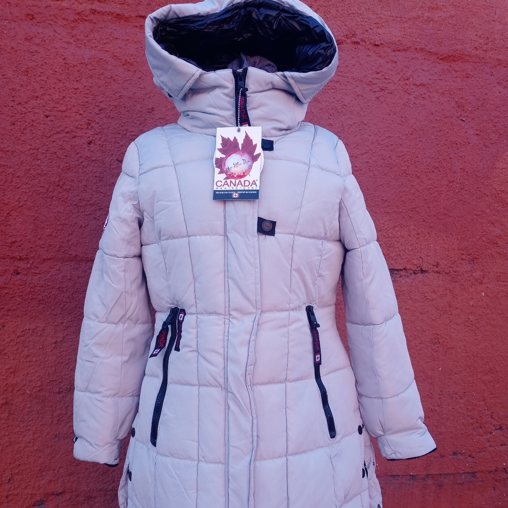 Canada WeatherGear Long Parka puffed jacket